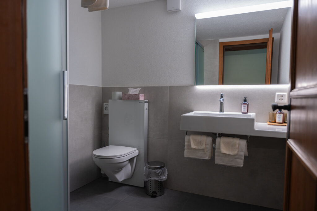 Juerg Kuehni Ag Referenz Badezimmer Lavabo Toilette Dusche Hotel Hirschen